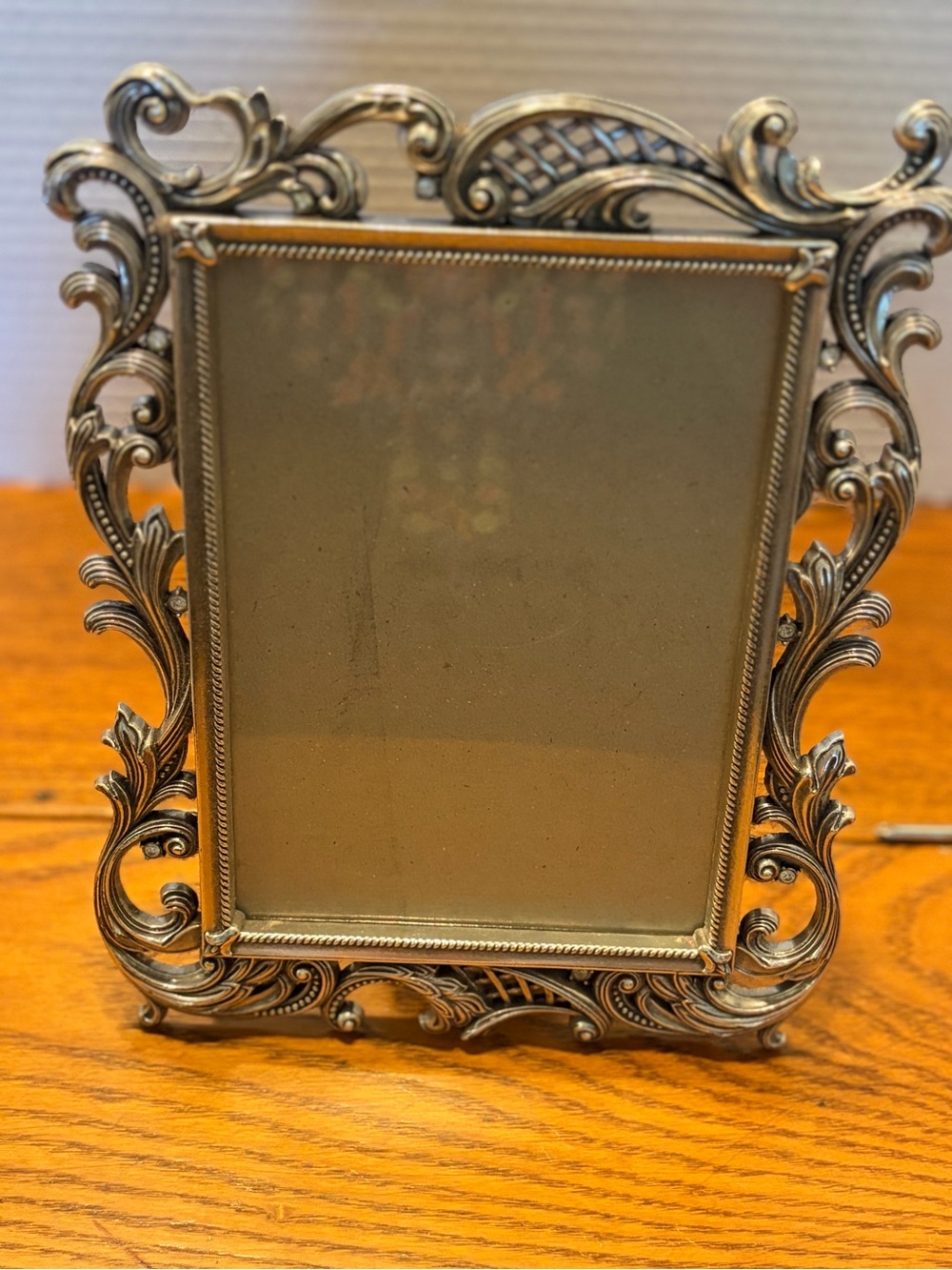 Brighton Le Louvre ornate  Silver Decorative Picture Frame. 5 x 7”